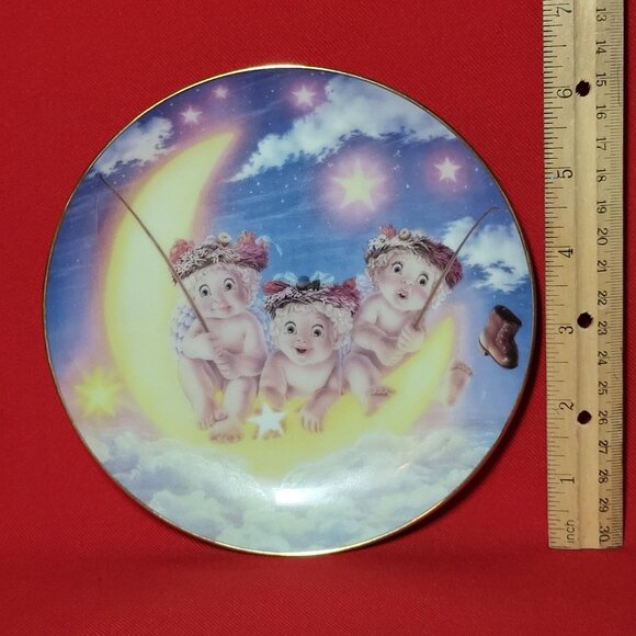 Vintage Dreamsicles By The Light of the Moon Angel Cherub Collectible Plate 1994 - Picture 9 of 12